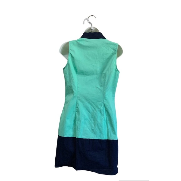 Sail to Stable Small Mint green Navy Blue Mini Dress - Picture 2 of 5
